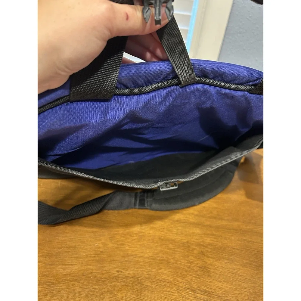 Large North Face Blue Base Camp Messenger Shoulder Bag Laptop Bag